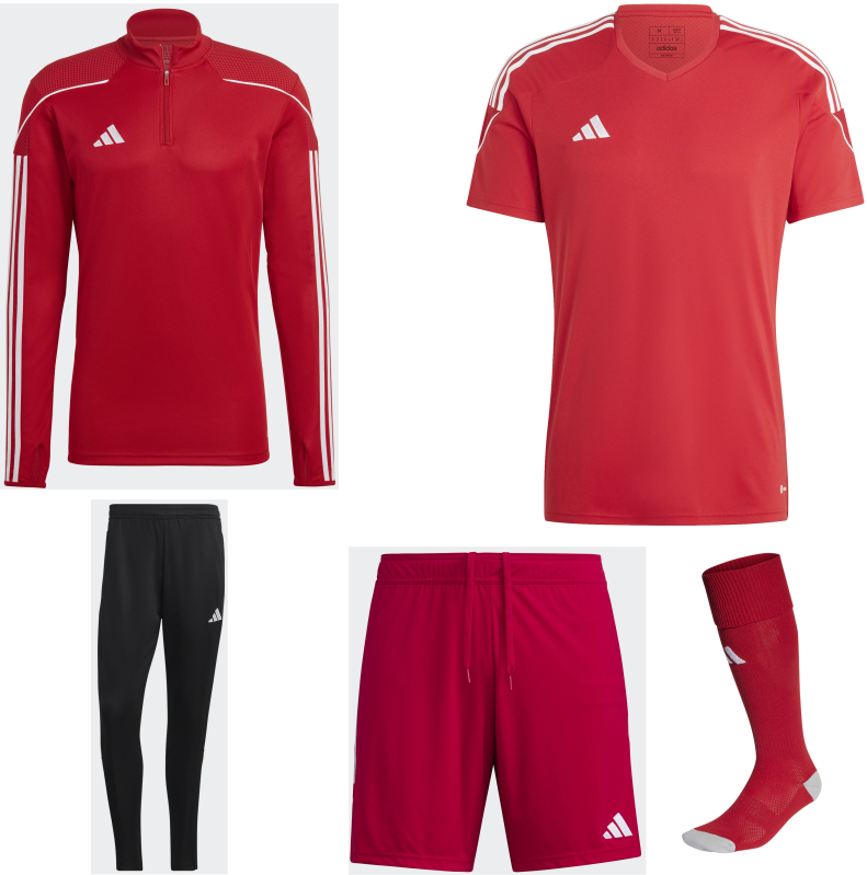 Adidas Tiro 23 League Training Bundle Red Team Sport Direct