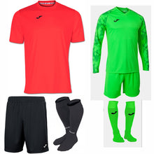Load image into Gallery viewer, JOMA COMBI SS KIT BUNDLE DARK ORANGE/FLUOR