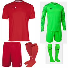 Load image into Gallery viewer, JOMA COMBI SS KIT BUNDLE RED