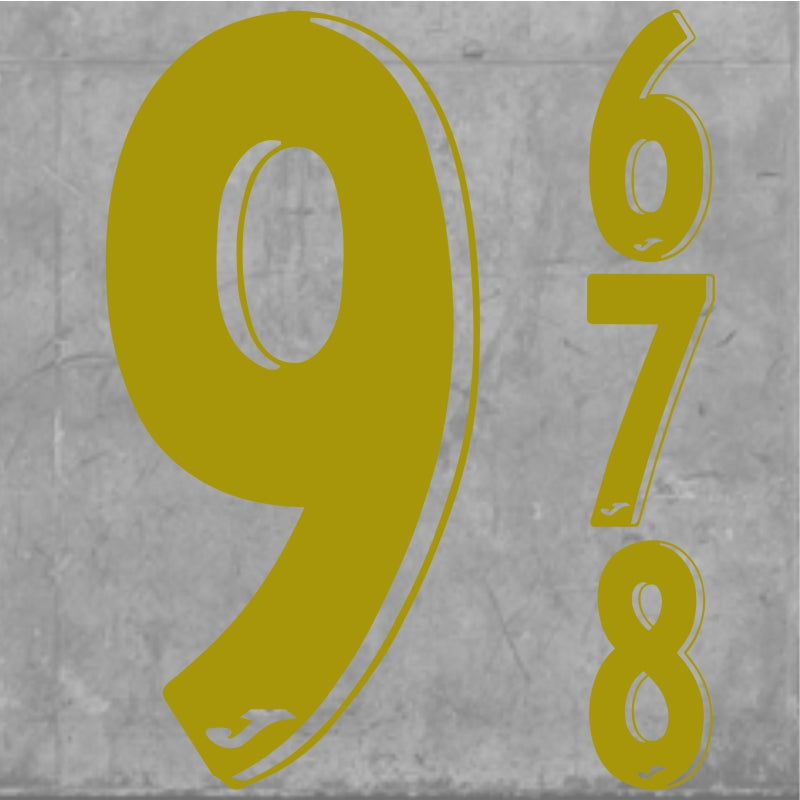 JUBILEE NUMBERS LARGE GOLD Team Sport Direct