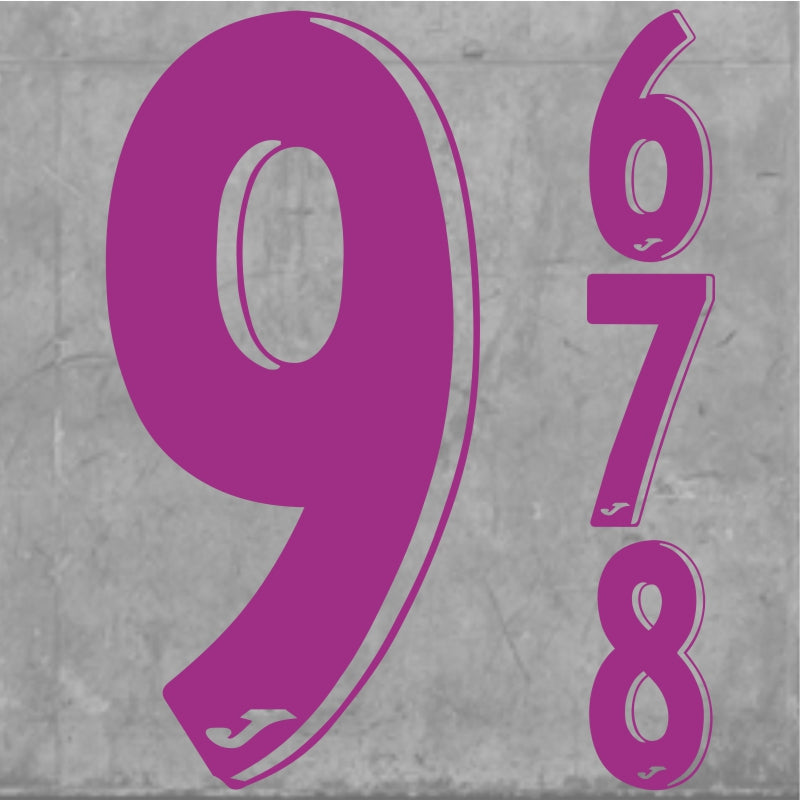 JUBILEE NUMBERS LARGE PURPLE Team Sport Direct