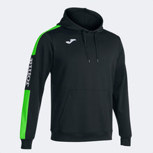 Load image into Gallery viewer, JOMA CHAMPIONSHIP IV HOODIE BLACK/FLUOR GREEN