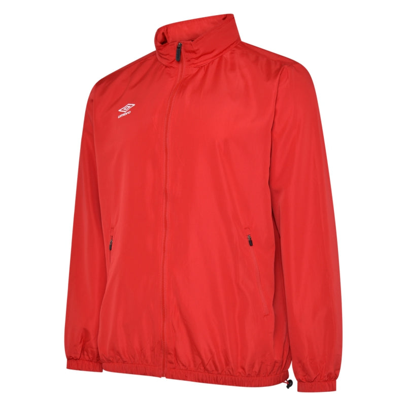 UMBRO CLUB ESSENTIAL LIGHT RAIN JACKET VERMILLION Team Sport Direct