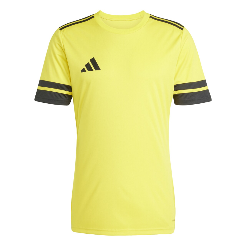 ADIDAS SQUADRA 25 JERSEY MENS SS TEAM YELLOW BLACK