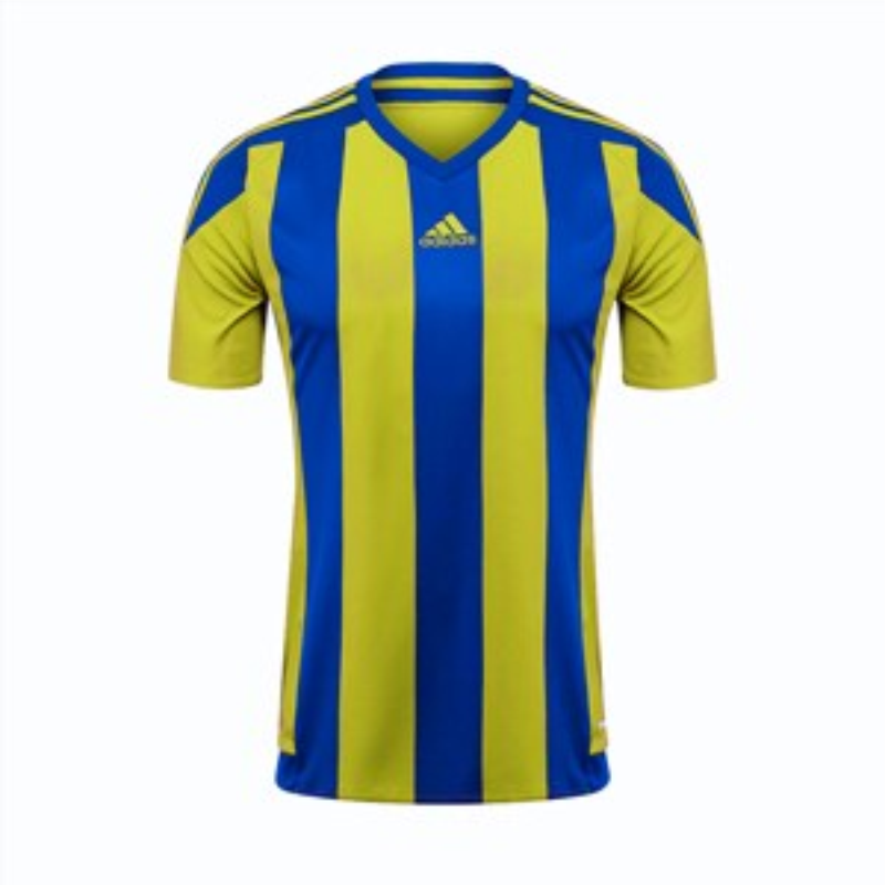 ADIDAS STRIPED 15 JERSEY SS YELLOW/BLUE