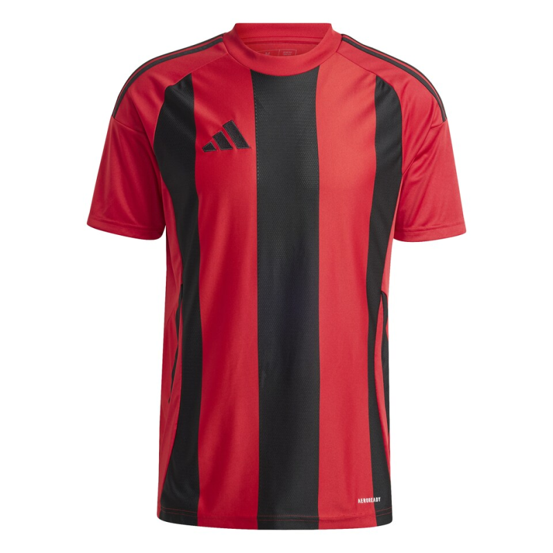 ADIDAS STRIPED 24 JERSEY RED BLACK Team Sport Direct