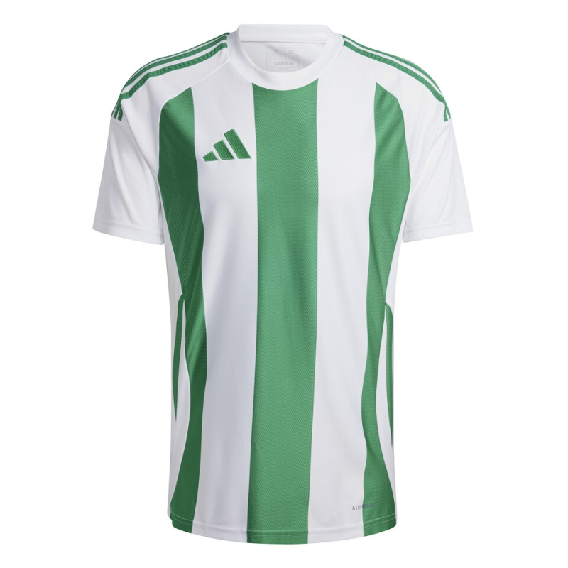 ADIDAS STRIPED 24 JERSEY WHITE TEAM GREEN Team Sport Direct