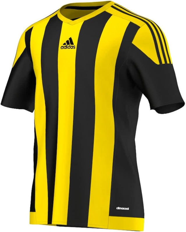 ADIDAS STRIPED 15 JERSEY SS BLACK/YELLOW