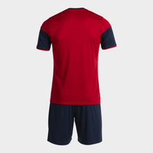 Load image into Gallery viewer, Joma Danubio III SS Set Red/Dark Navy
