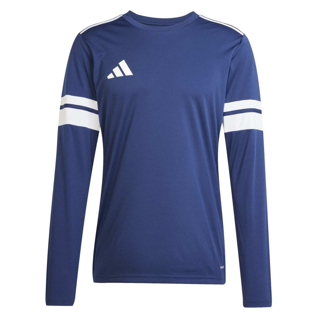 ADIDAS SQUADRA 25 JERSEY MENS LS TEAM NAVY BLUE WHITE