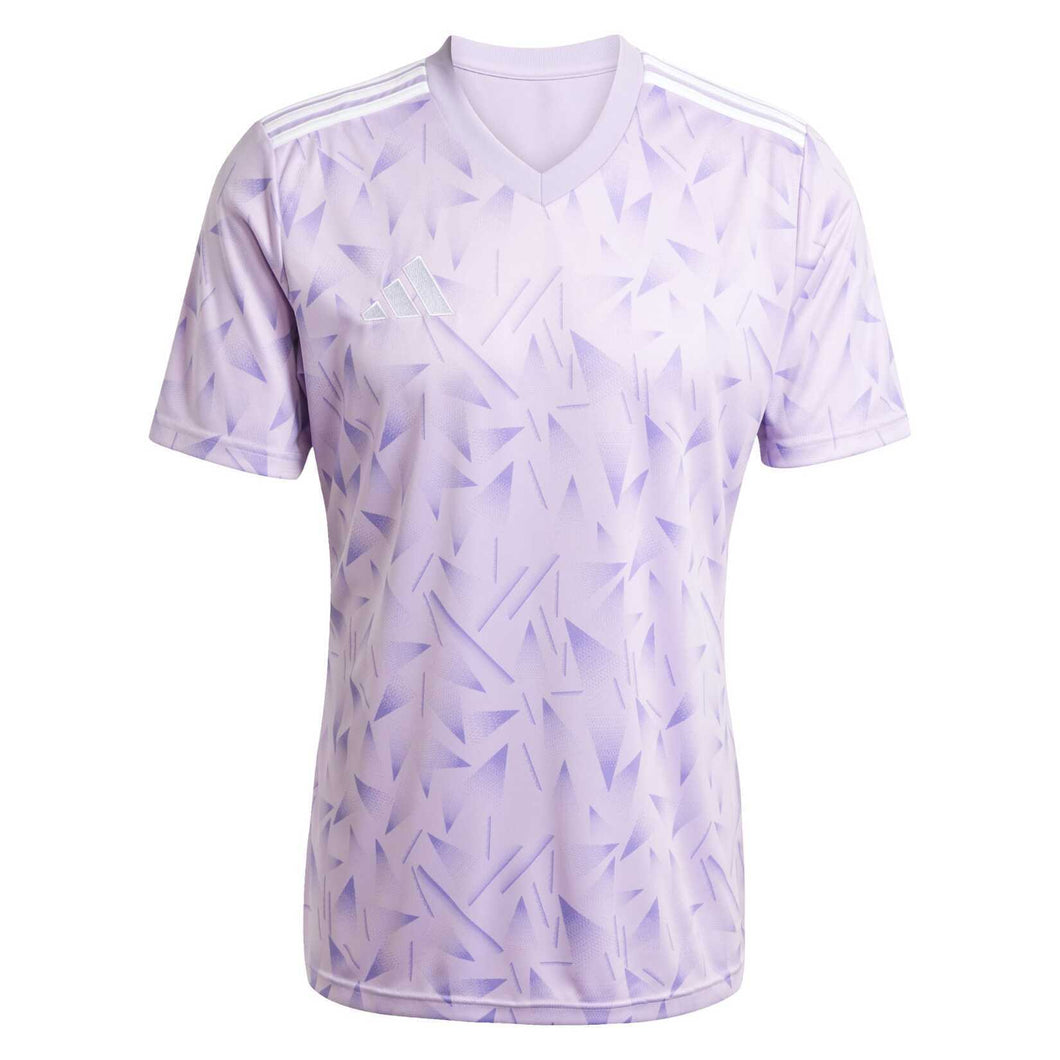ADIDAS TEAM ICON JERSEY MENS SS PURPLE GLOW WHITE