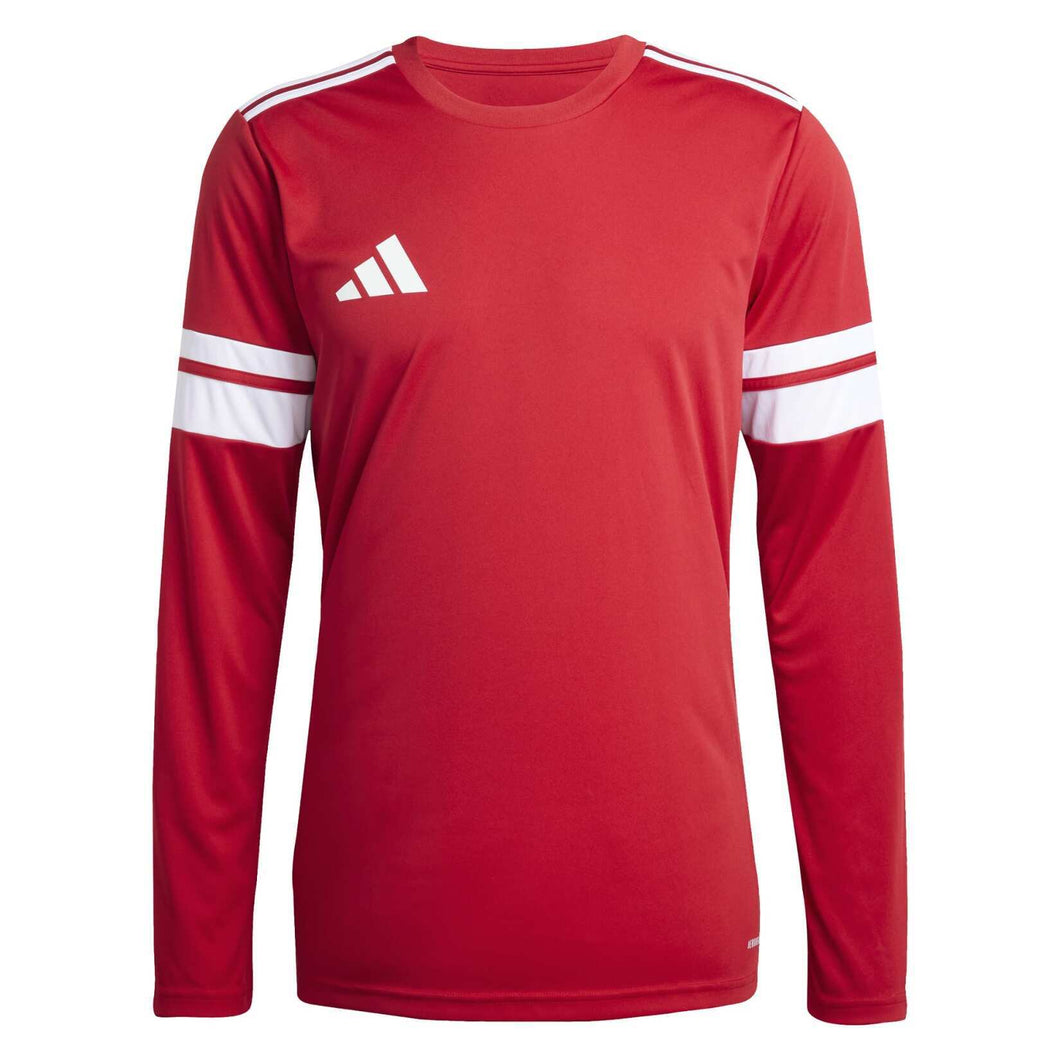 ADIDAS SQUADRA 25 JERSEY MENS LS TEAM POWER RED WHITE