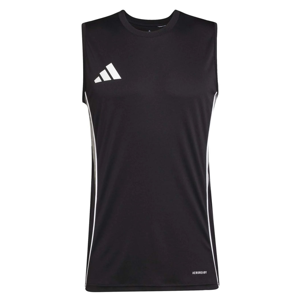 ADIDAS TIRO 25 COMPETITION SLEEVELESS JERSEY BLACK TEAM GREY