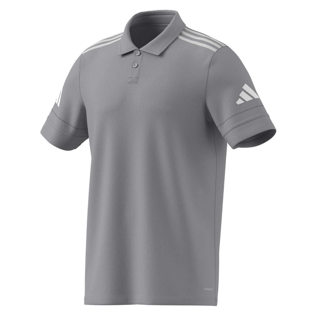 ADIDAS SQUADRA 25 POLO MENS TEAM LIGHT GREY WHITE