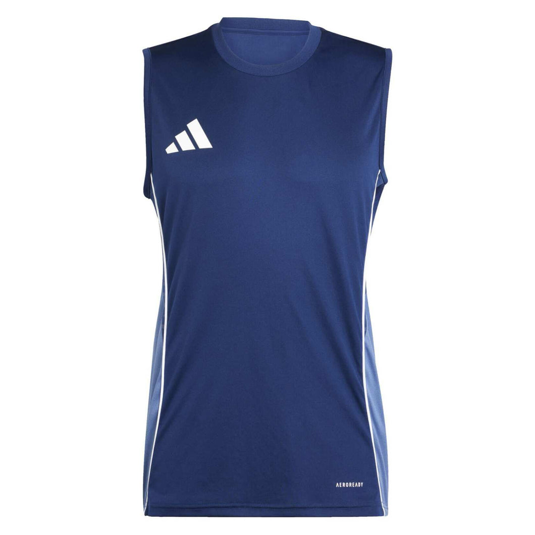 ADIDAS TIRO 25 COMPETITION SLEEVELESS JERSEY TEAM NAVY BLUE CREW BLUE