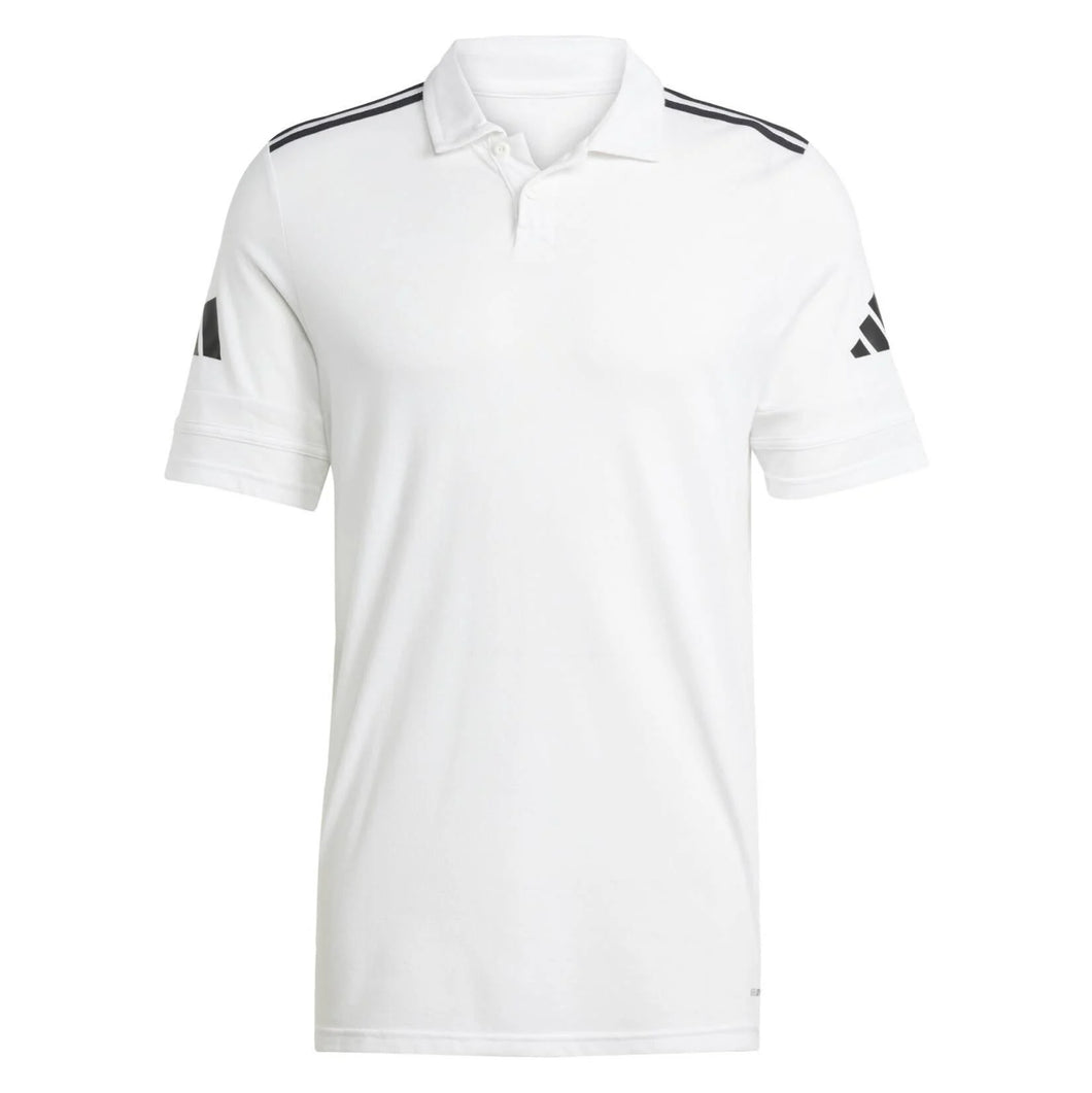 ADIDAS SQUADRA 25 POLO MENS WHITE BLACK