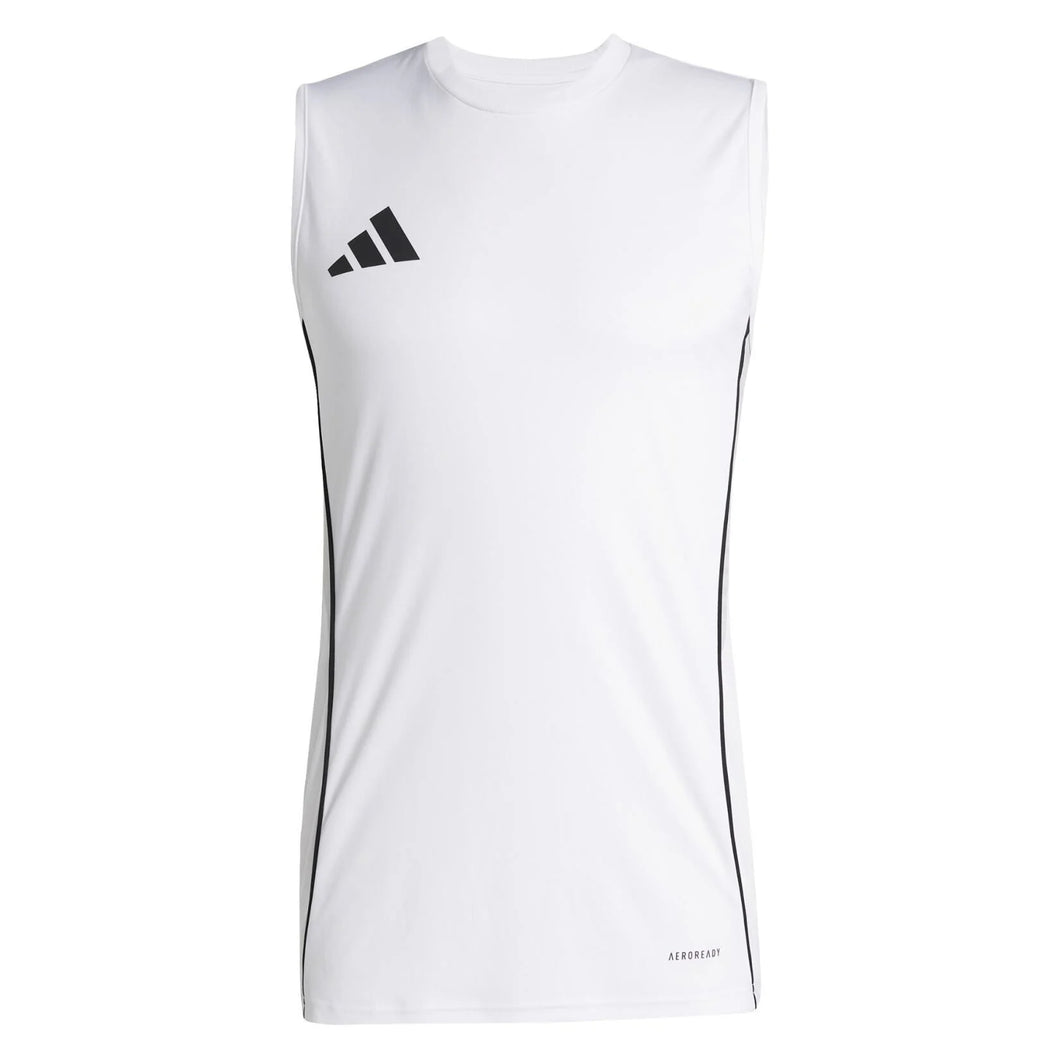 ADIDAS TIRO 25 COMPETITION SLEEVELESS JERSEY WHITE BLACK