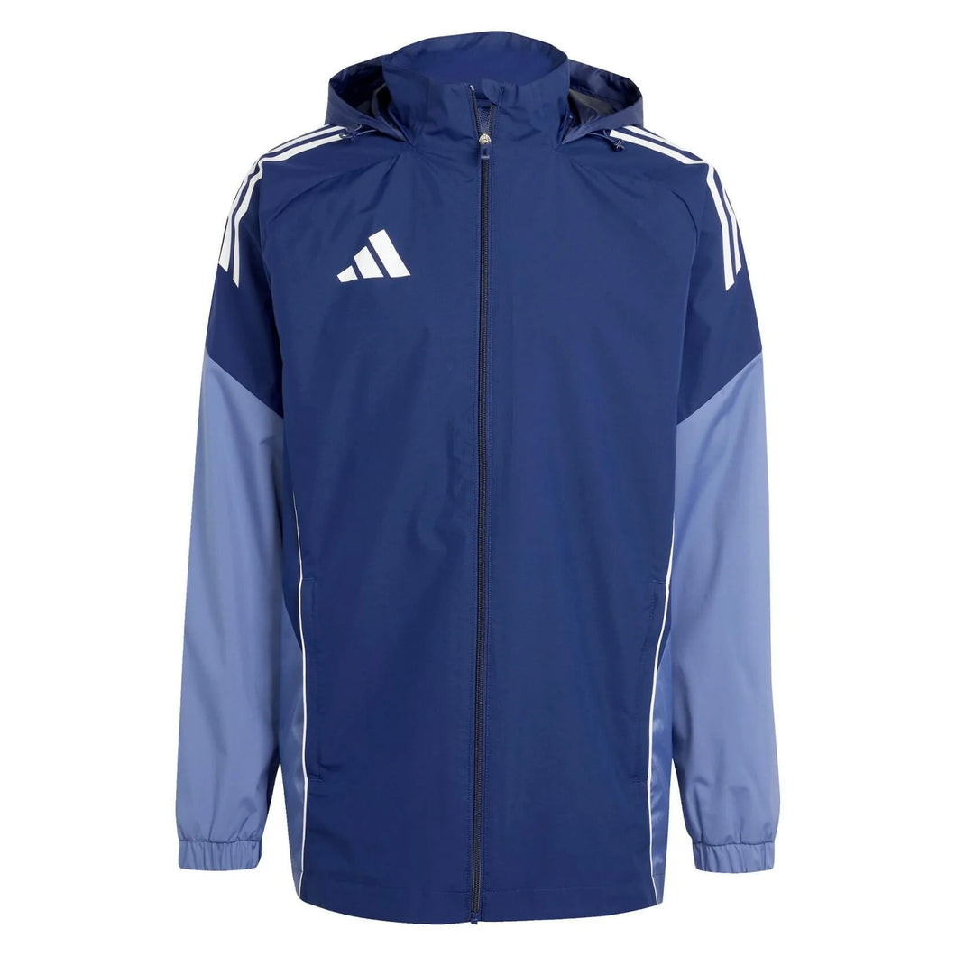 ADIDAS TIRO 25 COMPETITION ALL WEATHER JACKET TEAM NAVY BLUE CREW BLUE