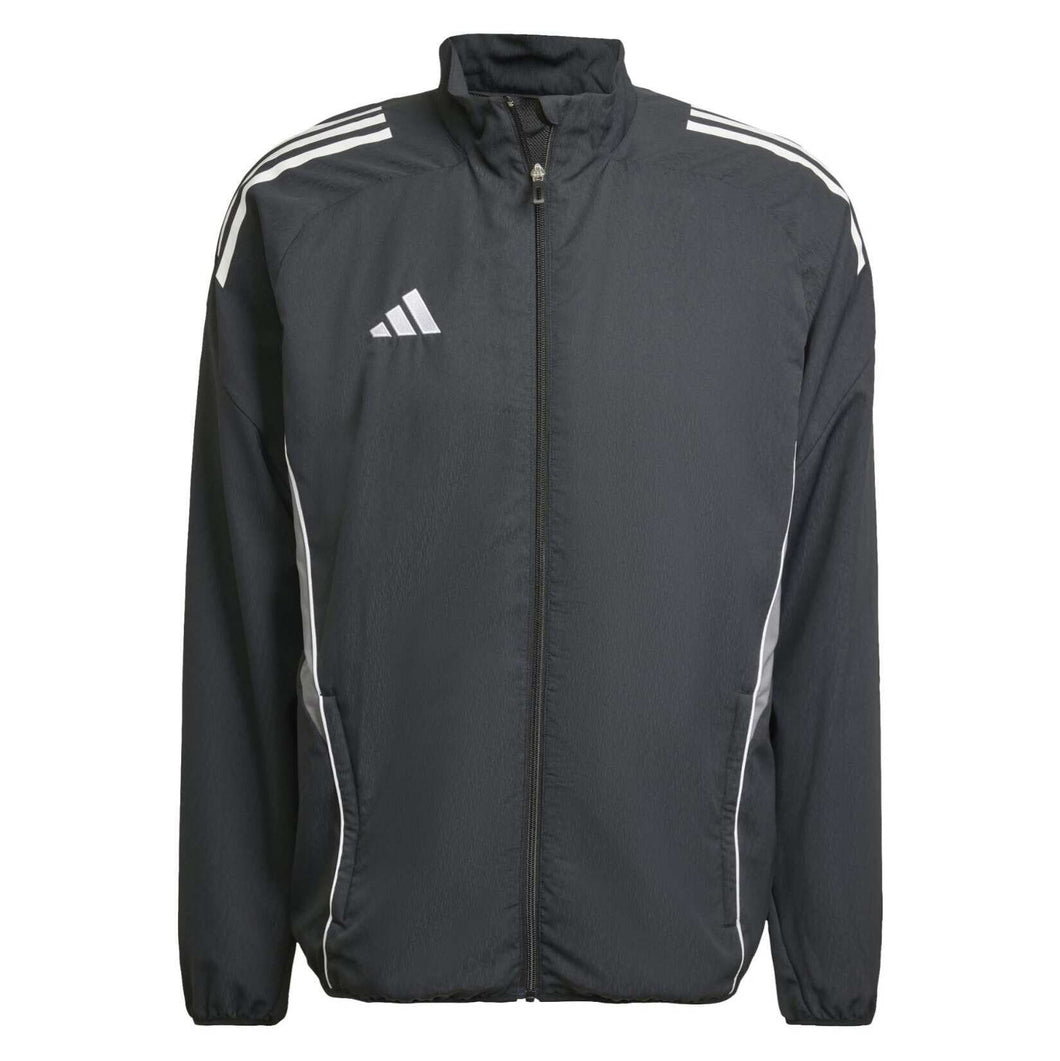 ADIDAS TIRO 25 COMPETITION PRESENTATION JACKET BLACK TEAM GREY WHITE