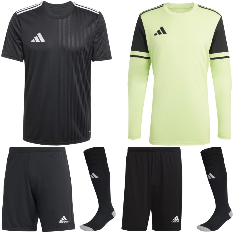 ADIDAS CAMPEON 25 KIT BUNDLE BLACK WHITE