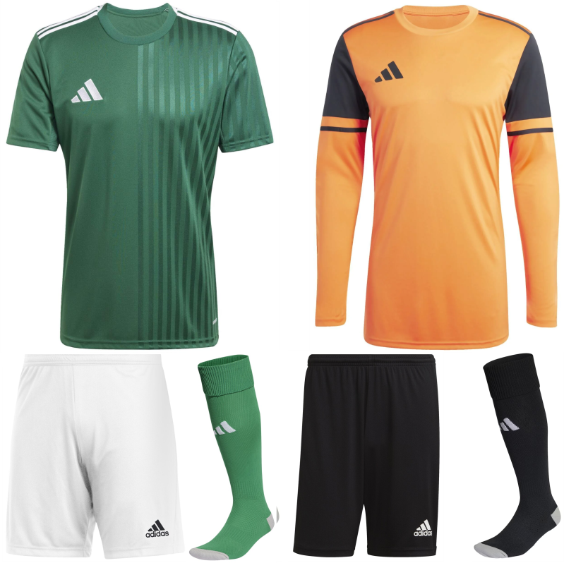 ADIDAS CAMPEON 25 KIT BUNDLE TEAM DARK GREEN WHITE