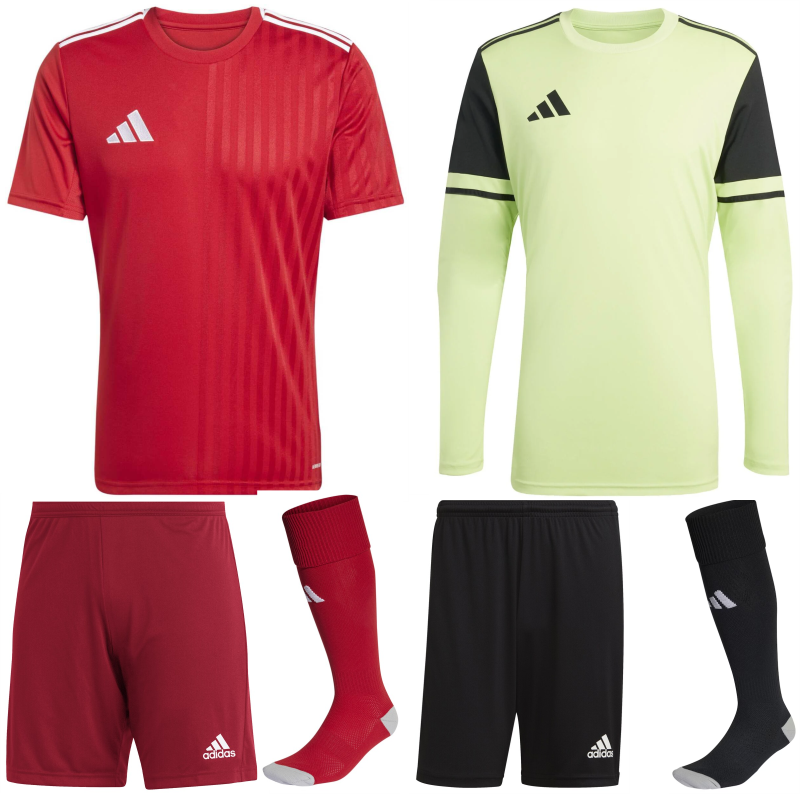 ADIDAS CAMPEON 25 KIT BUNDLE TEAM POWER RED WHITE