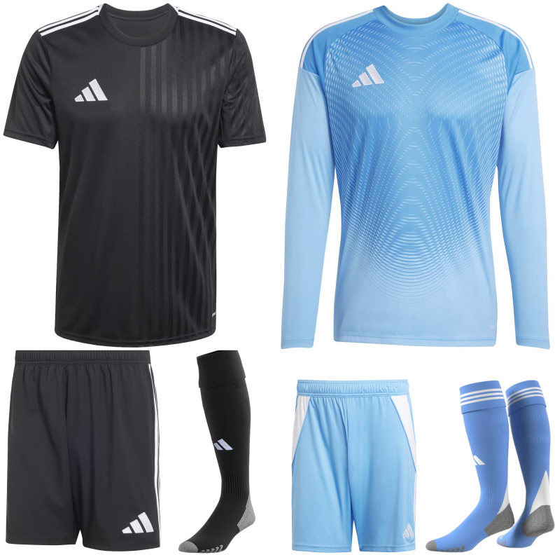 ADIDAS CAMPEON 25 PREMIUM KIT BUNDLE BLACK WHITE