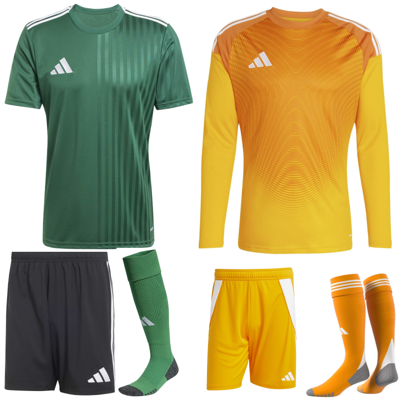 ADIDAS CAMPEON 25 PREMIUM KIT BUNDLE TEAM DARK GREEN WHITE