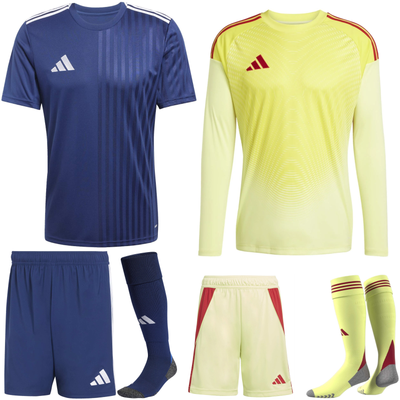 ADIDAS CAMPEON 25 PREMIUM KIT BUNDLE TEAM NAVY BLUE WHITE