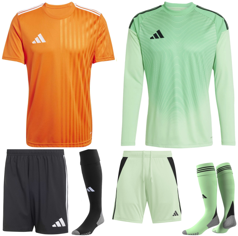 ADIDAS CAMPEON 25 PREMIUM KIT BUNDLE TEAM ORANGE WHITE