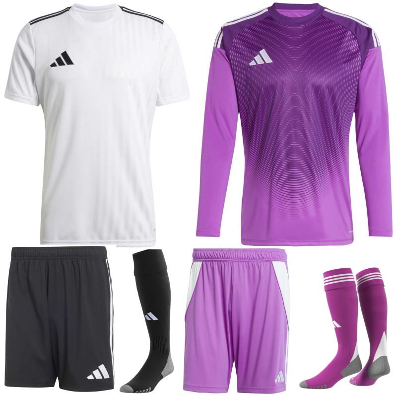 ADIDAS CAMPEON 25 PREMIUM KIT BUNDLE WHITE BLACK