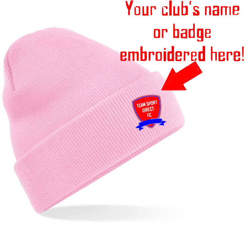 Embroidered Cuffed Beanie Classic Pink