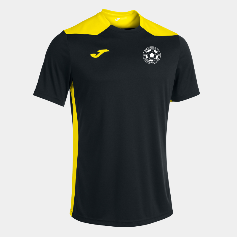 JOMA CONDORRAT FC CHAMPIONSHIP VI SS JERSEY BLACK YELLOW