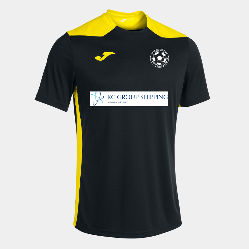 JOMA PLAYERS CONDORRAT FC CHAMPIONSHIP VI SS JERSEY BLACK YELLOW