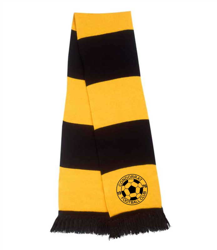CONDORRAT FC TEAM SCARF BLACK YELLOW