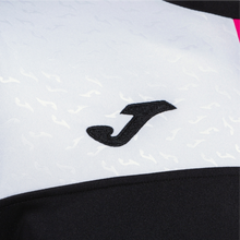 Load image into Gallery viewer, JOMA CREW V SS JERSEY BLACK/RASPBERRY FLUOR/WHITE
