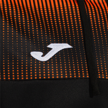 Load image into Gallery viewer, JOMA WOMENS ECO SUPERNOVA HOODIE JACKET BLACK ORANGE
