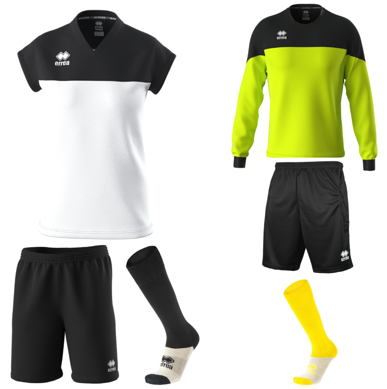 ERREA BESSY WOMENS KIT BUNDLE WHITE BLACK