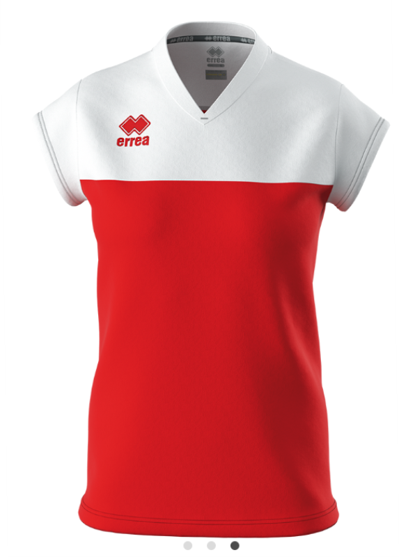 ERREA BESSY WOMENS JERSEY RED WHITE