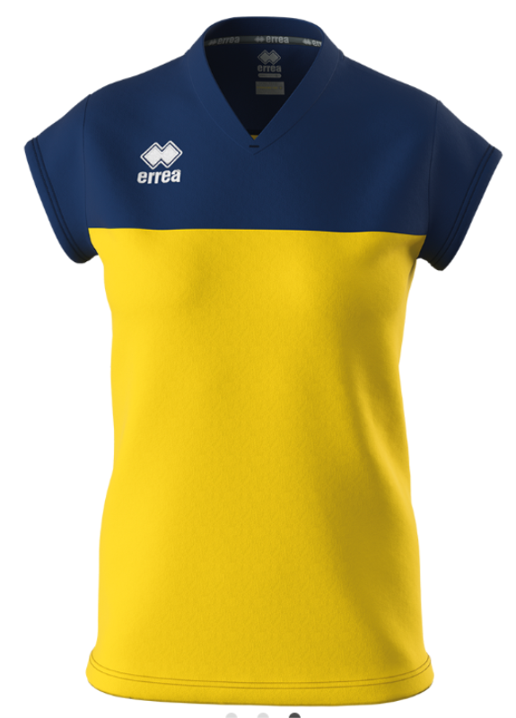 ERREA BESSY WOMENS JERSEY YELLOW NAVY