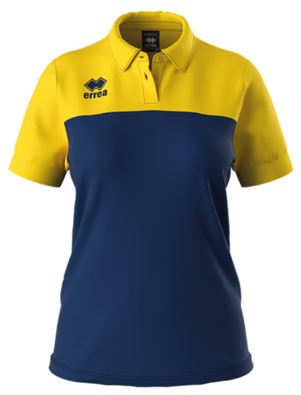 ERREA BONNIE WOMENS POLO NAVY YELLOW