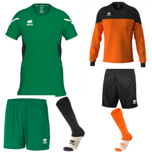 Load image into Gallery viewer, ERREA CORINNE WOMENS KIT BUNDLE GREEN BLACK WHITE
