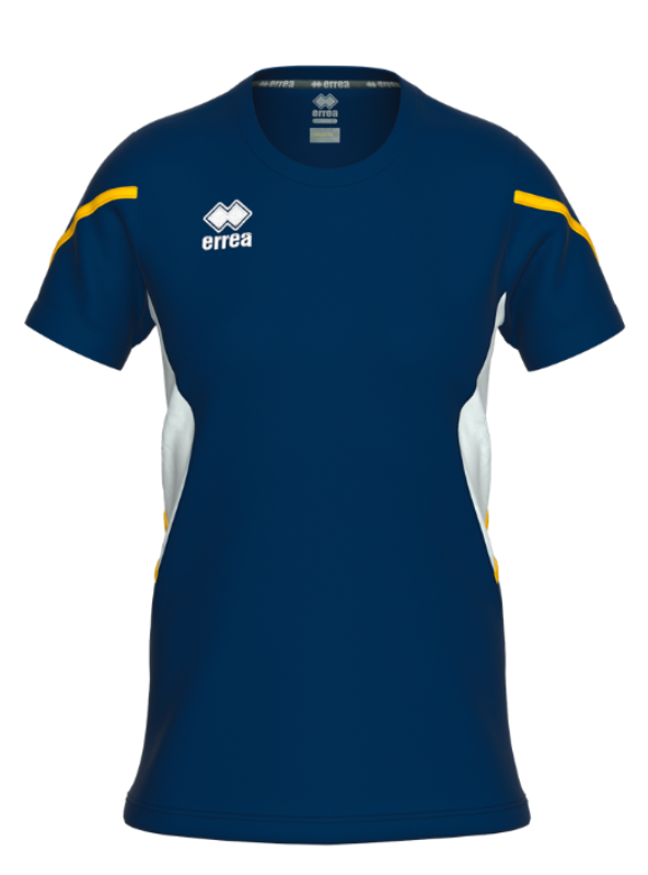 ERREA CORINNE WOMENS JERSEY NAVY WHITE YELLOW