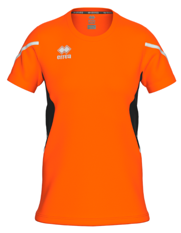 ERREA CORINNE WOMENS JERSEY ORANGE BLACK WHITE
