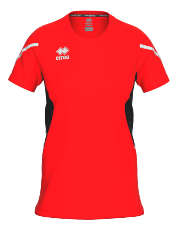 ERREA CORINNE WOMENS JERSEY RED BLACK WHITE