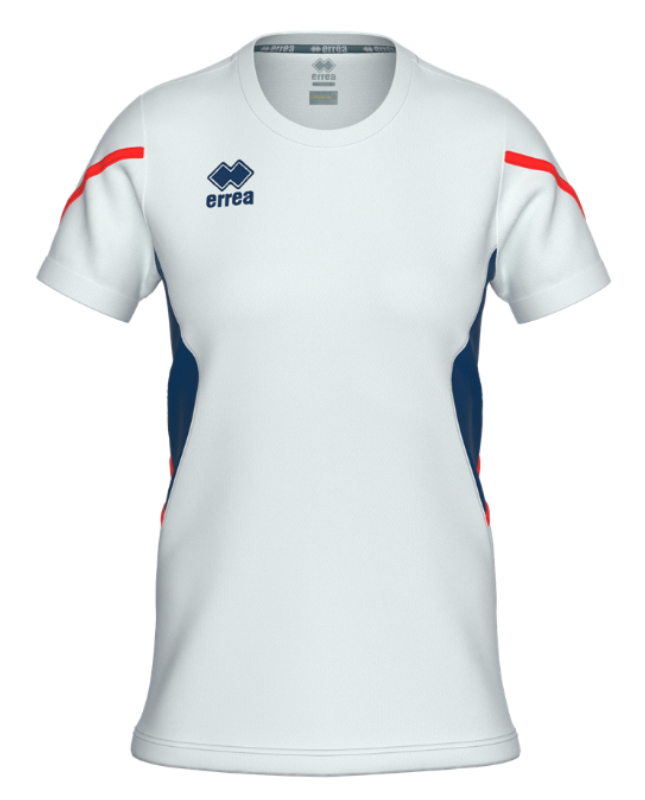 ERREA CORINNE WOMENS JERSEY WHITE NAVY RED