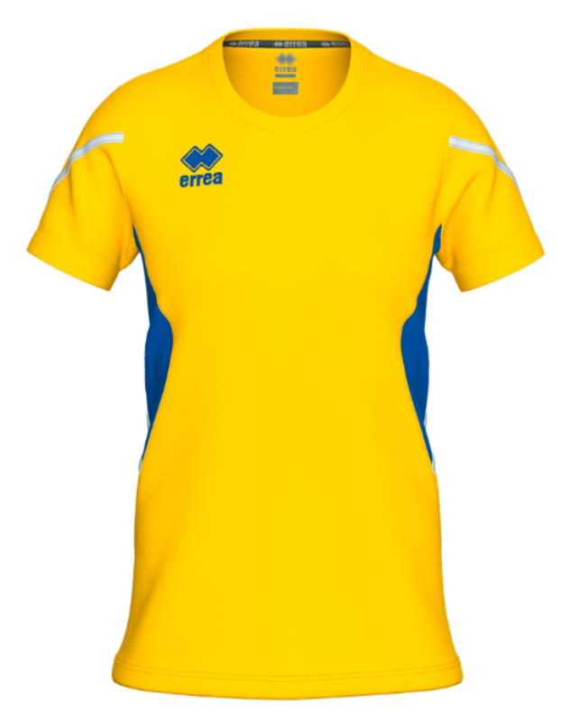 ERREA CORINNE WOMENS JERSEY YELLOW BLUE WHITE