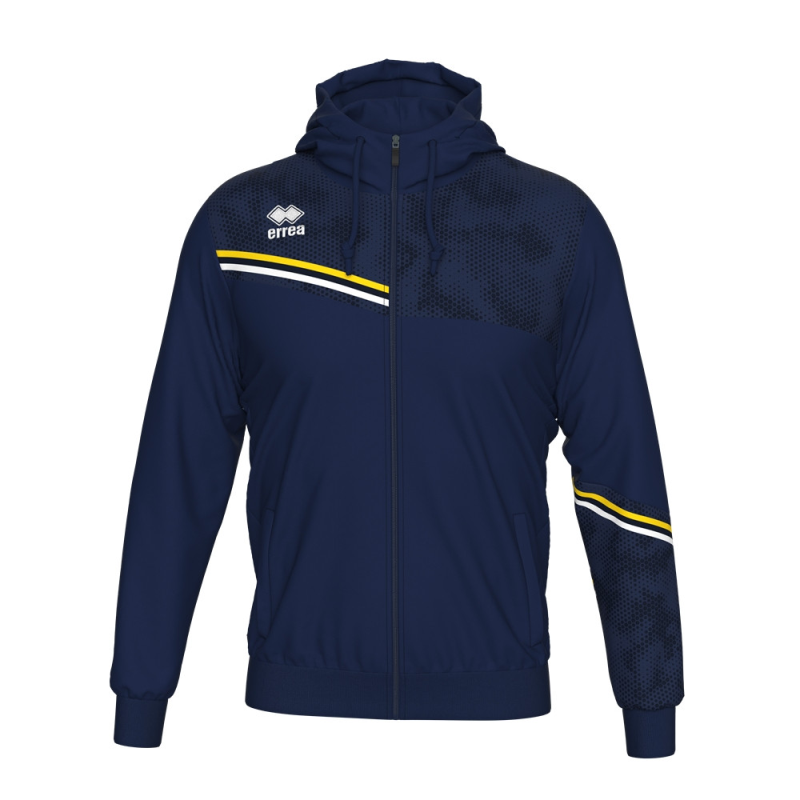ERREA EBER FULL ZIP HOODY NAVY YELLOW WHITE