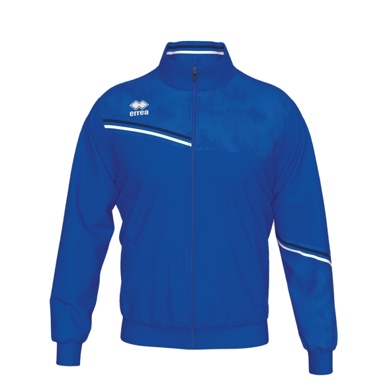 ERREA ELTON FULL ZIP TRACK JACKET BLUE NAVY WHITE