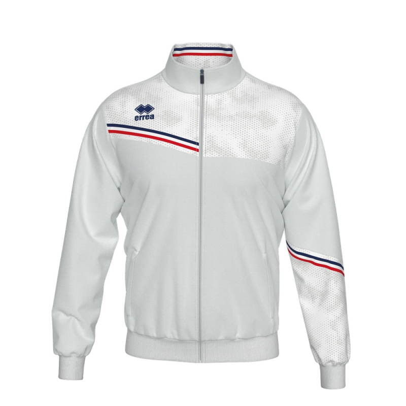 ERREA ELTON FULL ZIP TRACK JACKET WHITE NAVY RED